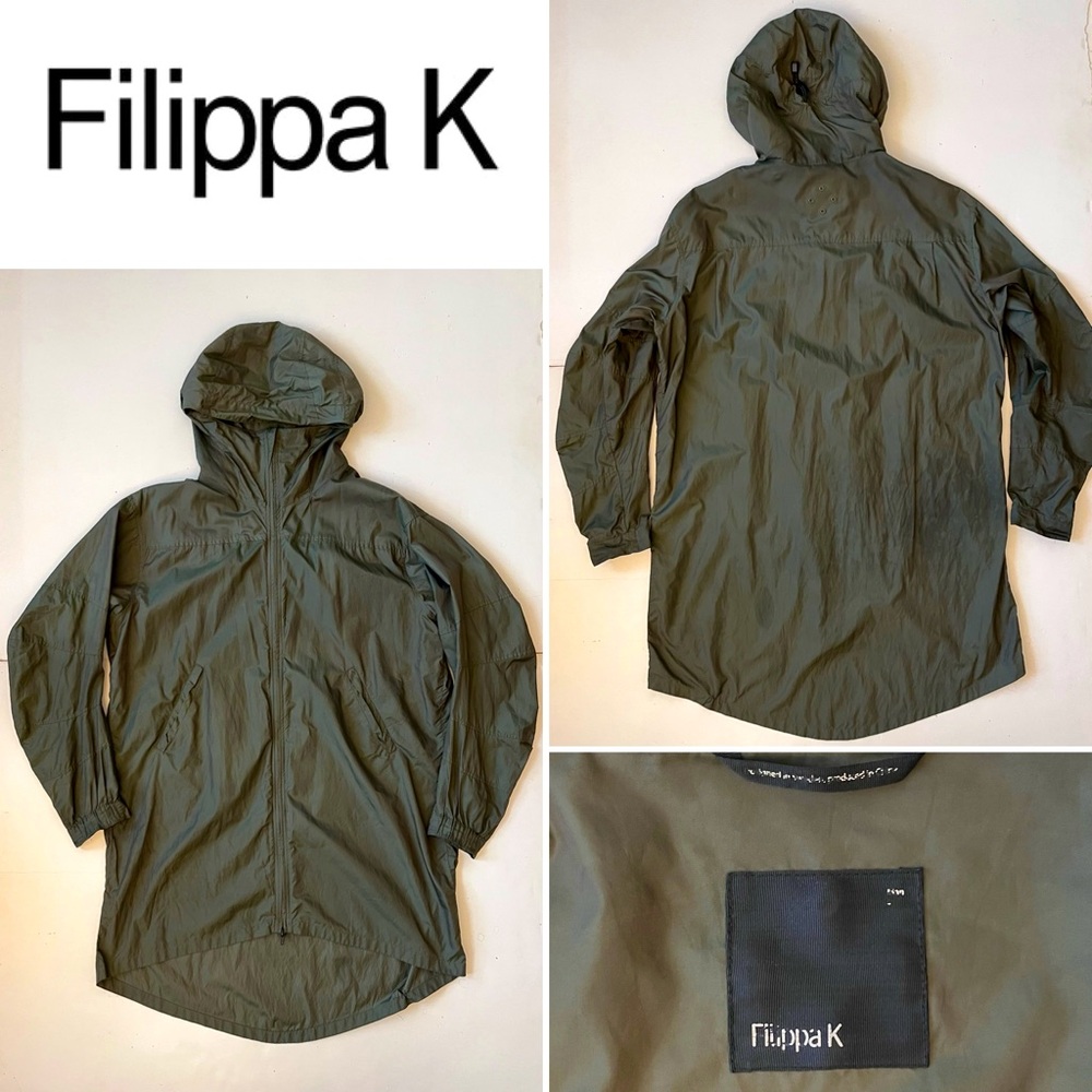 Filippa K Mens Small Lightweight Water Resistant Thin Layer Zip Coat